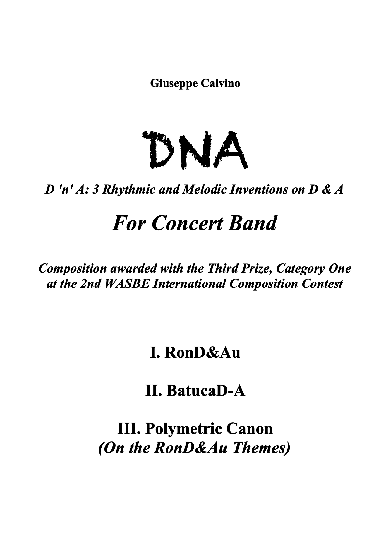 DNA by Giuseppe Calvino