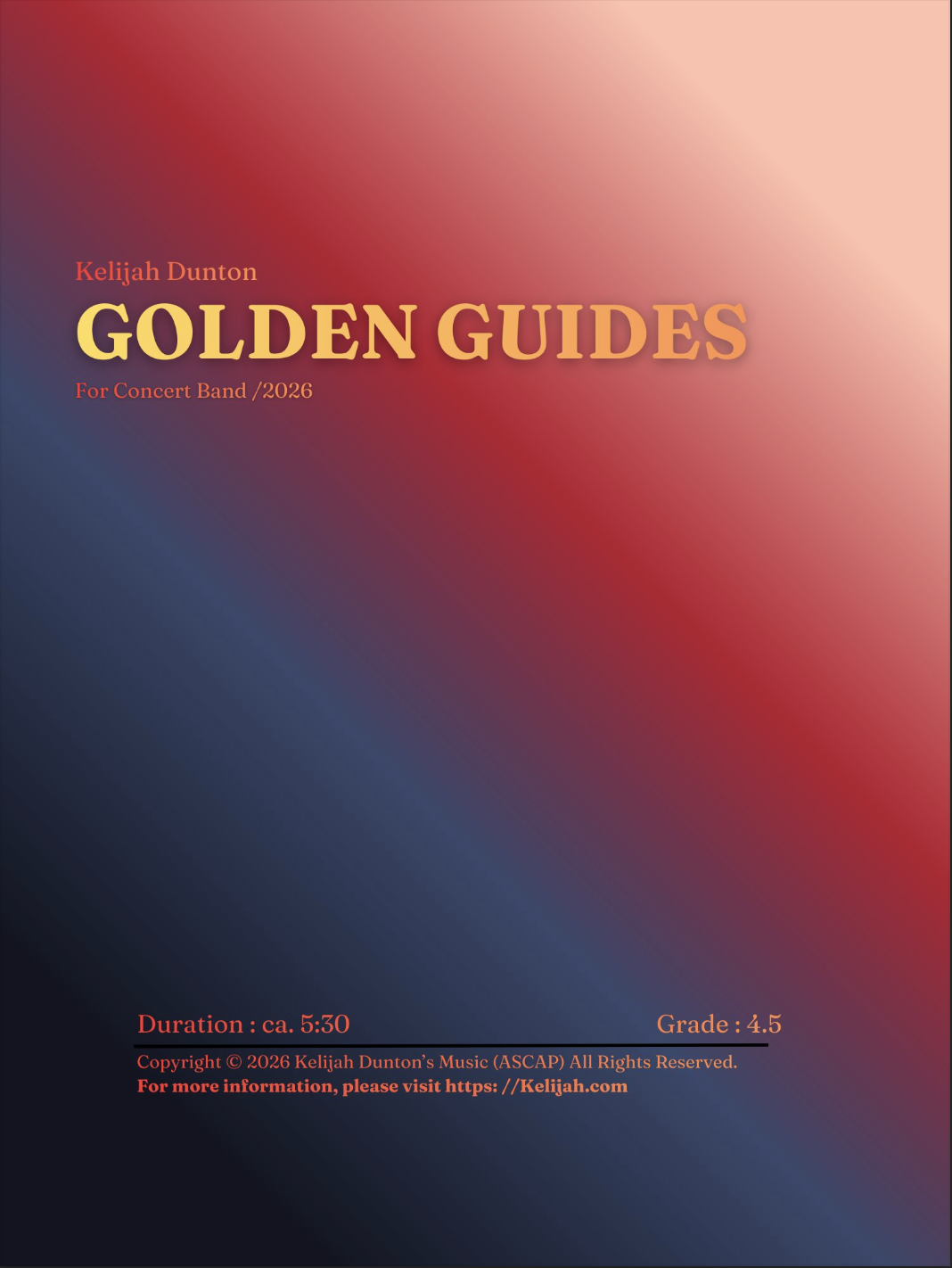 Golden Guides (Score Only) by Kelijah Dunton