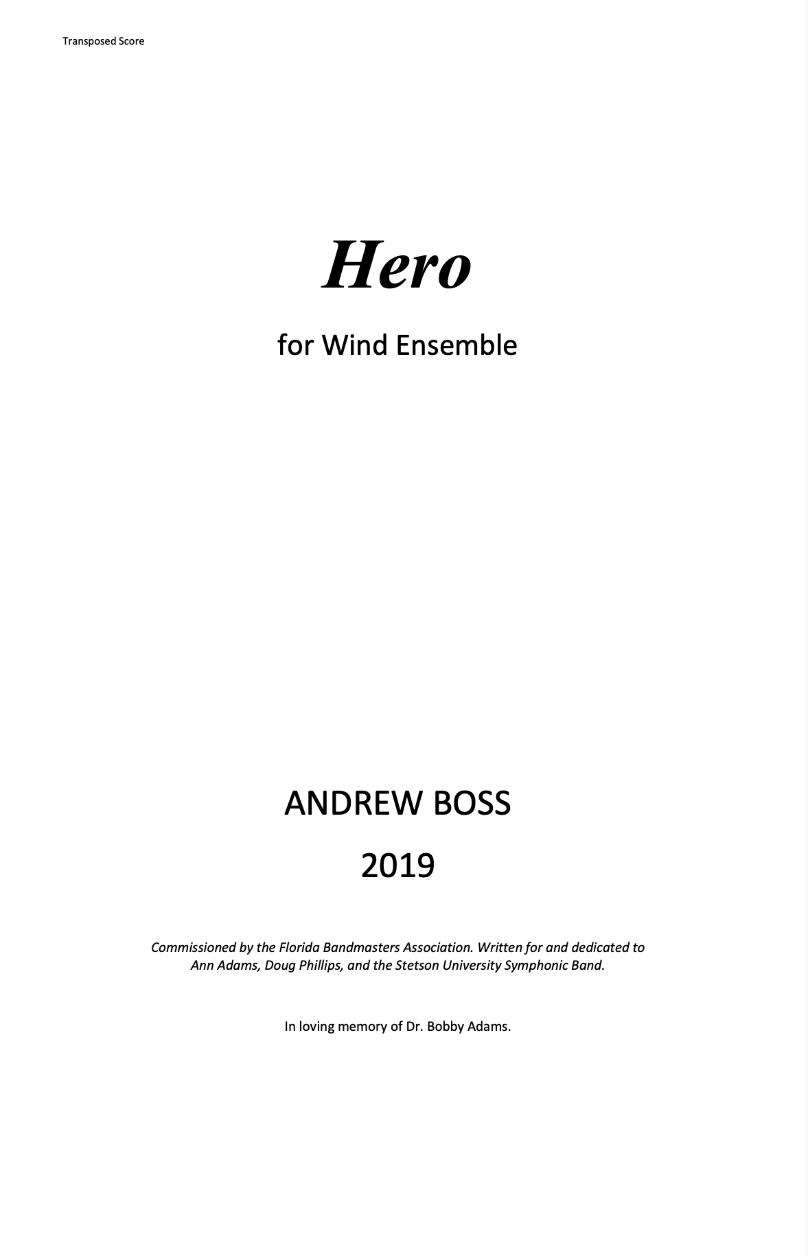 Hero by Andrew Boss