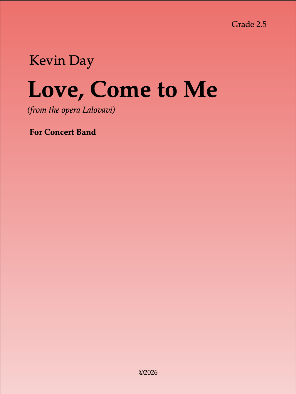 Love, Come To Me by Kevin Day