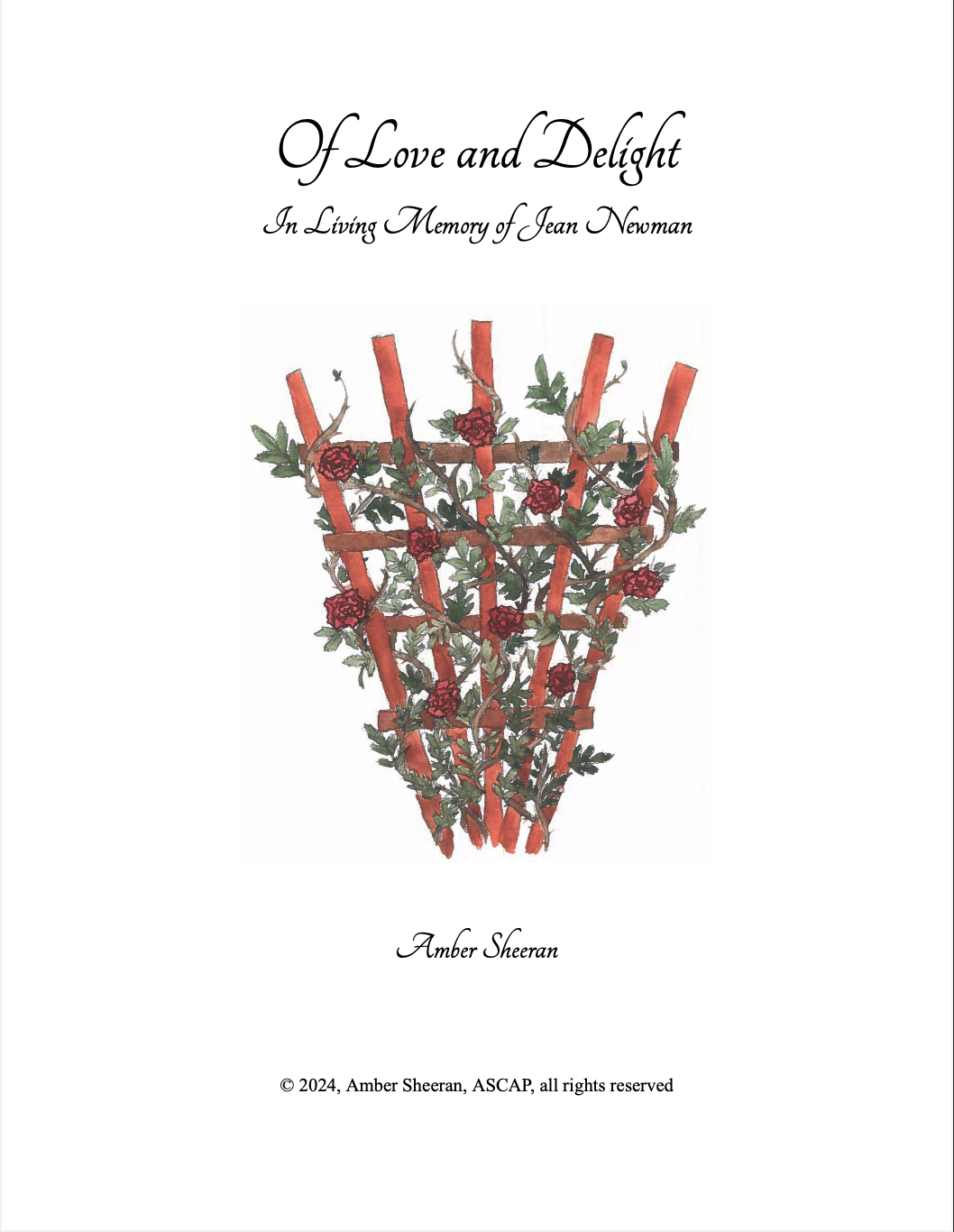 Of Love And Delight (Score Only) by Amber Sheeran