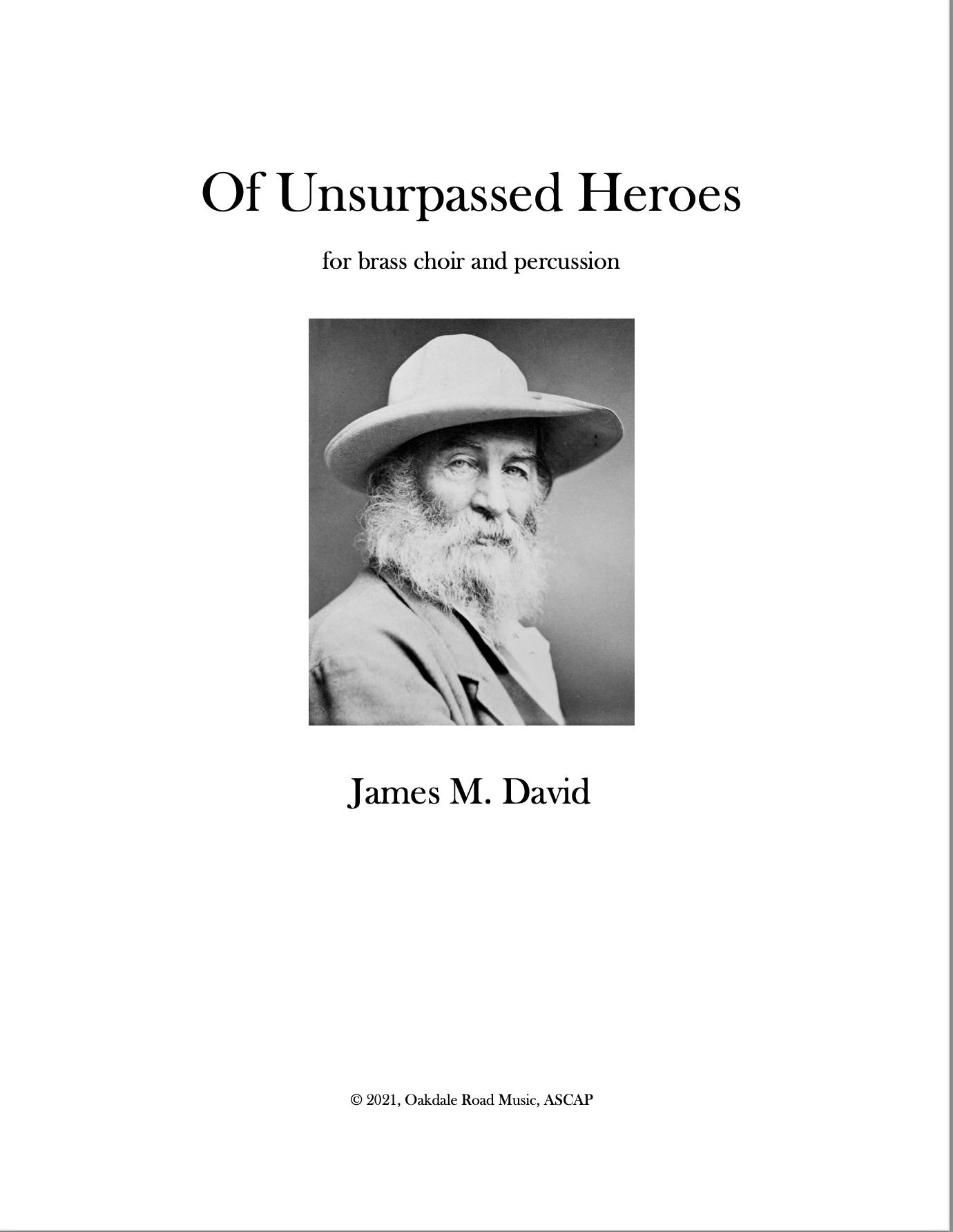 Of Unsurpassed Heroes  by James David