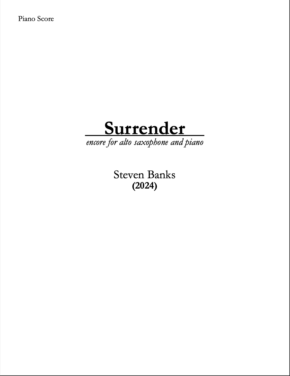 Surrender by Steven Banks