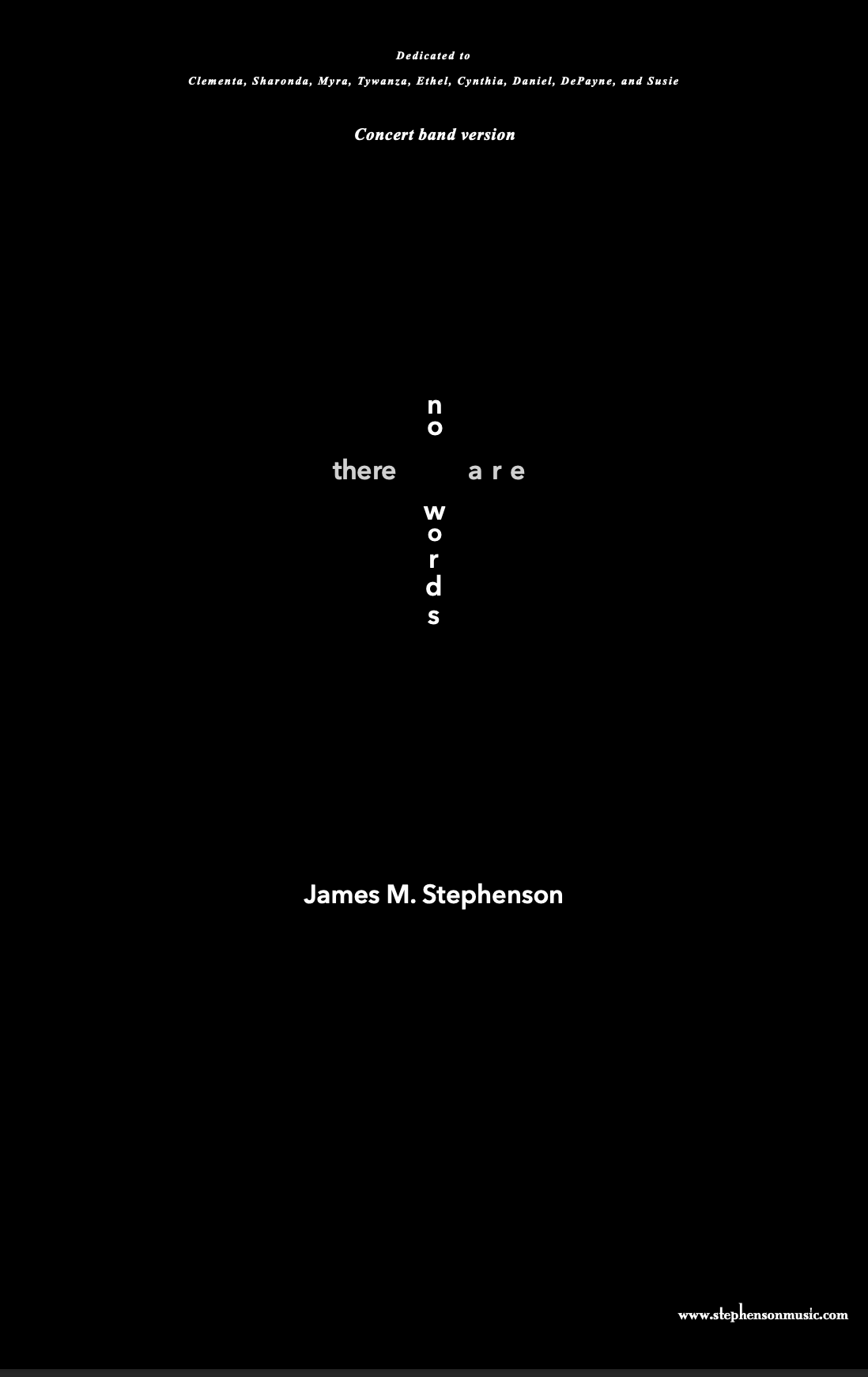 There Are No Words by James Stephenson